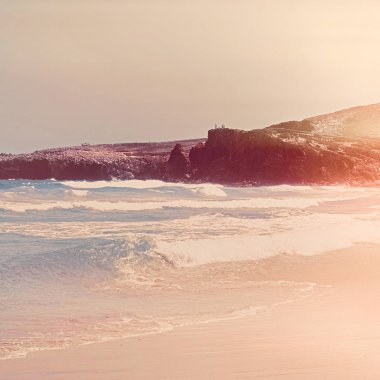 Okyanus manzarası, mükemmel seyahat ve tatil yeri.