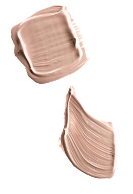 Makyaj soluk temel temel fırça vuruşları ve leke dokusu