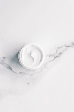 Mermer, ev spa flatlay arka plan üzerinde organik güzellik kozmetik