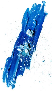 Sanatsal ruj lekesi ve göz farı yakın çekim Whit üzerinde izole