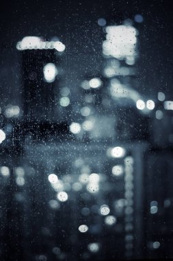 Büyük metropolitan şehir ışıkları, bulanık arkaplan