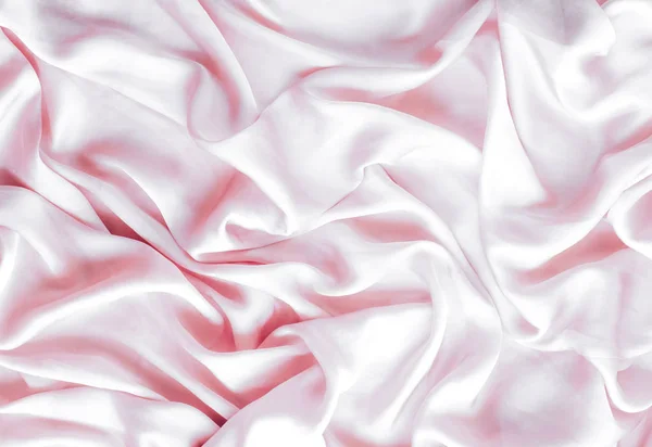 Texture de soie douce rose, fond flatlay — Photo