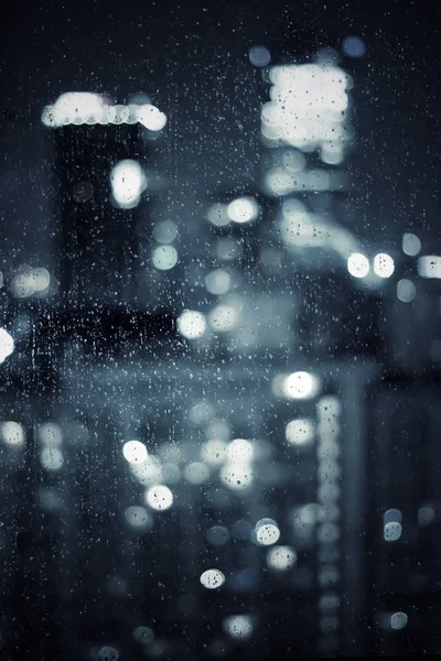 Büyük metropolitan şehir ışıkları, bulanık arkaplan