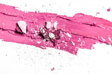 Sanatsal ruj lekesi ve göz farı yakın çekim Whit üzerinde izole