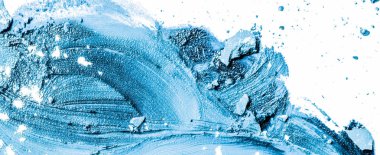 Arka plan olarak sanatsal ruj lekesi ve ezilmiş göz farı