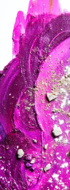 Arka plan olarak sanatsal ruj lekesi ve ezilmiş göz farı