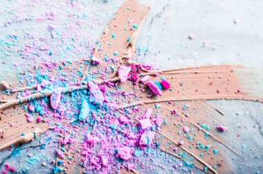 Makyaj sanatı, güzellik için kozmetik arka plan, moda blog ve 