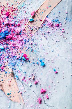 Makyaj sanatı, güzellik için kozmetik arka plan, moda blog ve 