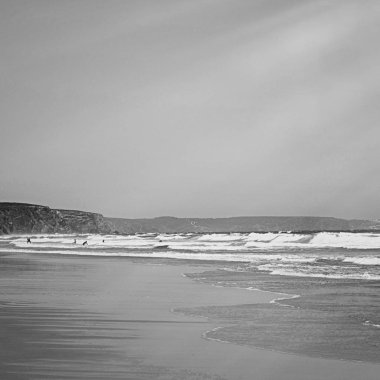 Okyanus manzarası, mükemmel seyahat ve tatil yeri.