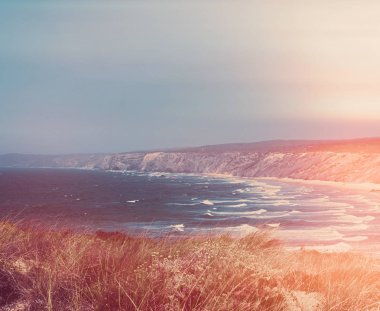 Okyanus manzarası, mükemmel seyahat ve tatil yeri.