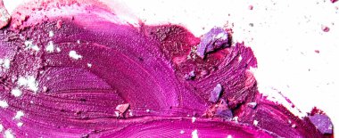 Arka plan olarak sanatsal ruj lekesi ve ezilmiş göz farı