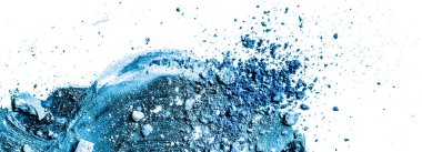 Arka plan olarak sanatsal ruj lekesi ve ezilmiş göz farı