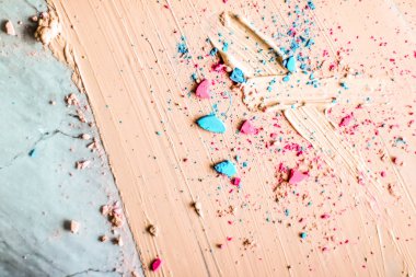 Makyaj sanatı, güzellik için kozmetik arka plan, moda blog ve 