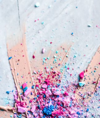 Makyaj sanatı, güzellik için kozmetik arka plan, moda blog ve 