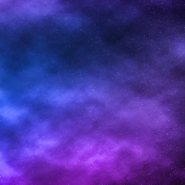 Night sky stars background, nebula clouds in cosmos — Stock Photo, Image