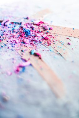 Makyaj sanatı, güzellik için kozmetik arka plan, moda blog ve 