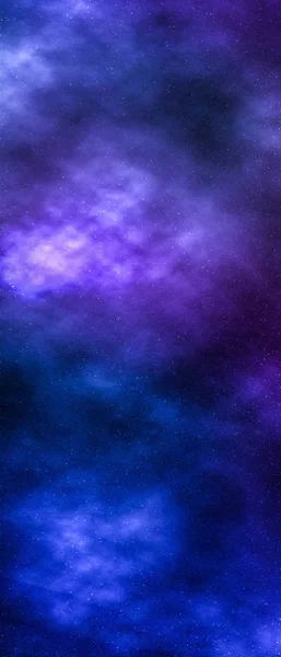 Night sky stars background, nebula clouds in cosmos — Stock Photo, Image