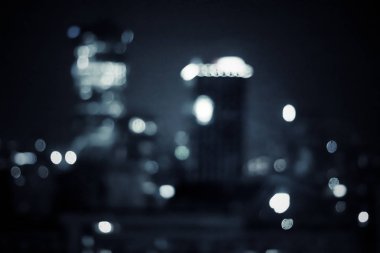 Büyük metropolitan şehir ışıkları, bulanık arkaplan