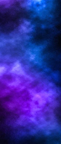 Cielo notturno stelle sfondo, nebulose nuvole nel cosmo — Foto Stock