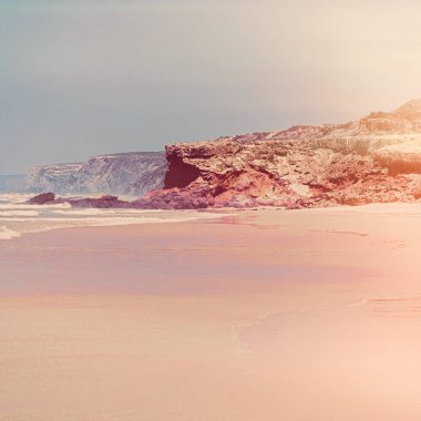 Okyanus manzarası, mükemmel seyahat ve tatil yeri.