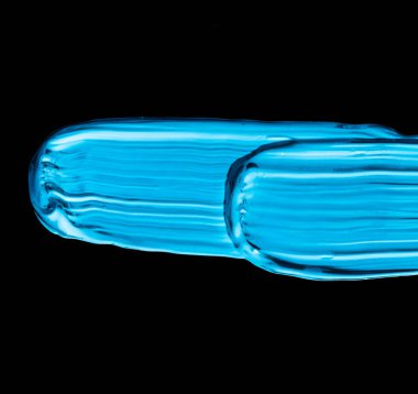 Siyah arka planda izole boya fırçası kontur dokusu