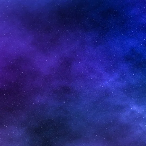 Cielo nocturno estrellas fondo, nebulosas nubes en el cosmos — Foto de Stock