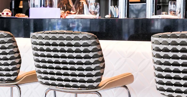 Modern bar stool in a luxury restaurant — Stock Photo, Image