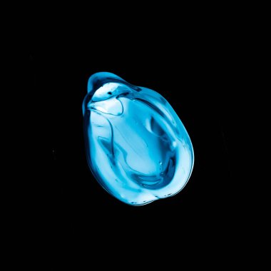 Siyah arka planda izole boya fırçası kontur dokusu