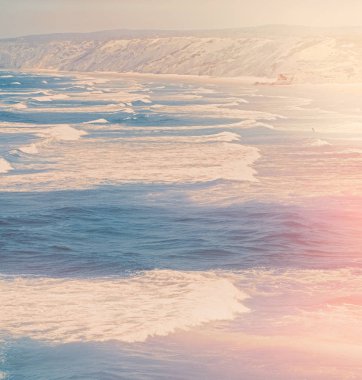 Okyanus manzarası, mükemmel seyahat ve tatil yeri.