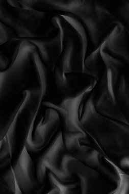 Lüks siyah yumuşak ipek yatık arka plan doku, tatil glamo