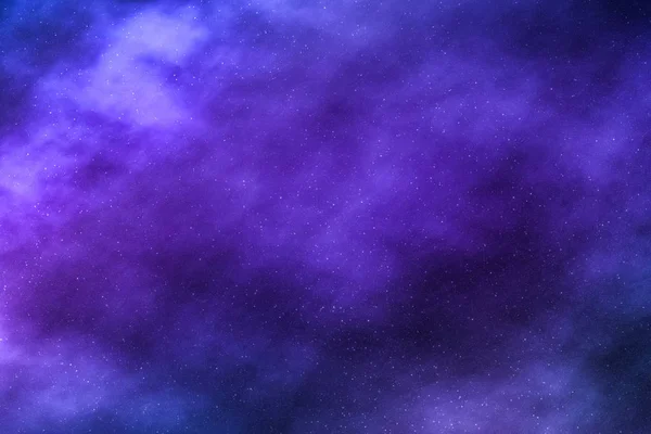 Cielo nocturno estrellas fondo, nebulosas nubes en el cosmos — Foto de Stock