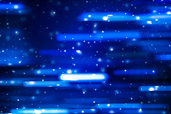 Vintersemester abstrakt bakgrund, glödande snö och Magic Spark — Stockfoto