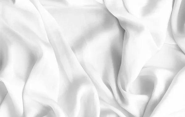 Luxury white soft silk flatlay background texture, holiday beaut — Stock Photo, Image