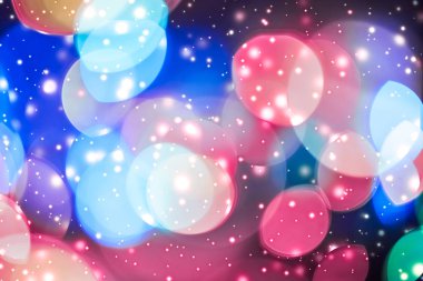 Soyut kozmik yıldızlı gökyüzü ışıkları ve parlak glitter, lüks Holi