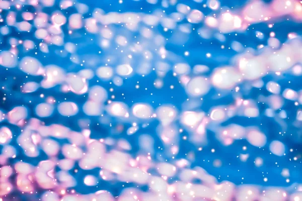 Magische sprankelende glanzende glitter en gloeiende sneeuw, luxe winter Ho — Stockfoto