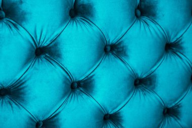 Mavi Lüks Kadife kapitone kanepe döşeme düğmeleri, zarif