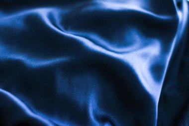 Lüks lacivert yumuşak ipek düzlük arka plan dokusu, tatil g