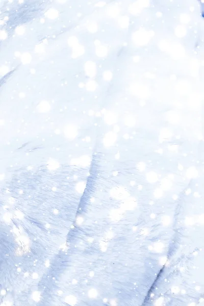 Святковий зимовий фон, розкішні деталі текстури шуби та глянцю — стокове фото