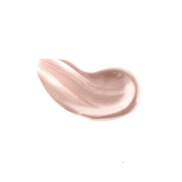 Make-up blek bas foundationpenseldrag och kladdar textur — Stockfoto