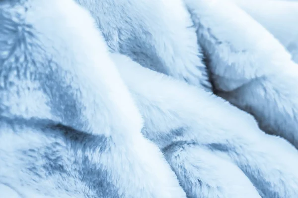 Luxus blauer Pelzmantel Textur Hintergrund, Kunststoff-Deti — Stockfoto