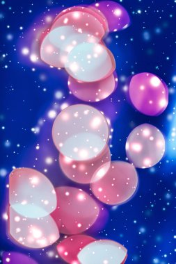 Soyut kozmik yıldızlı gökyüzü ışıkları ve parlak glitter, lüks Holi