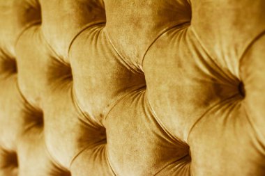 Düğmeleri ile altın Lüks Kadife kapitone kanepe döşeme, erbilgin