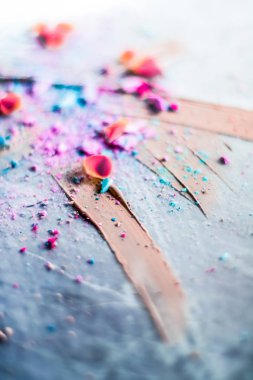 Makyaj sanatı, güzellik için kozmetik arka plan, moda blog ve 