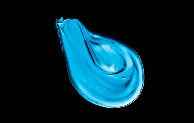 Siyah arka planda izole boya fırçası kontur dokusu