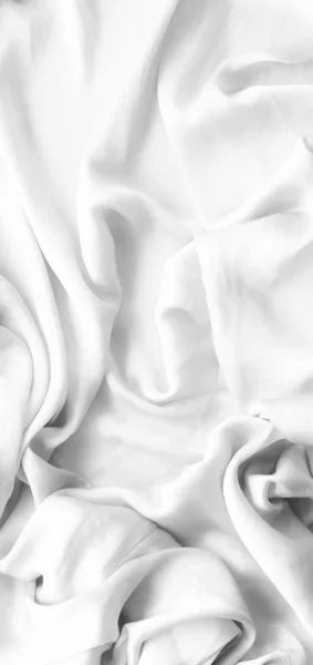 Luxus fehér puha selyem flatlay háttér textúra, ünnep gyönyörû — Stock Fotó