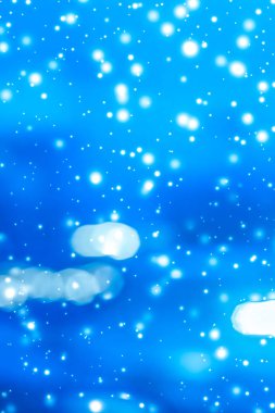 Kış tatili soyut arka plan, parlayan kar ve sihirli kıvılcım