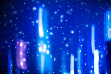 Kış tatili soyut arka plan, parlayan kar ve sihirli kıvılcım