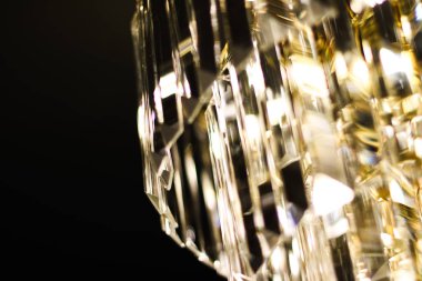 Kristal cam, iç tasarım ve ev d ile lüks avize