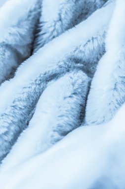 Lüks mavi kürk kaplama doku arka plan, suni kumaş DeTai