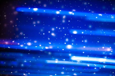 Kış tatili soyut arka plan, parlayan kar ve sihirli kıvılcım